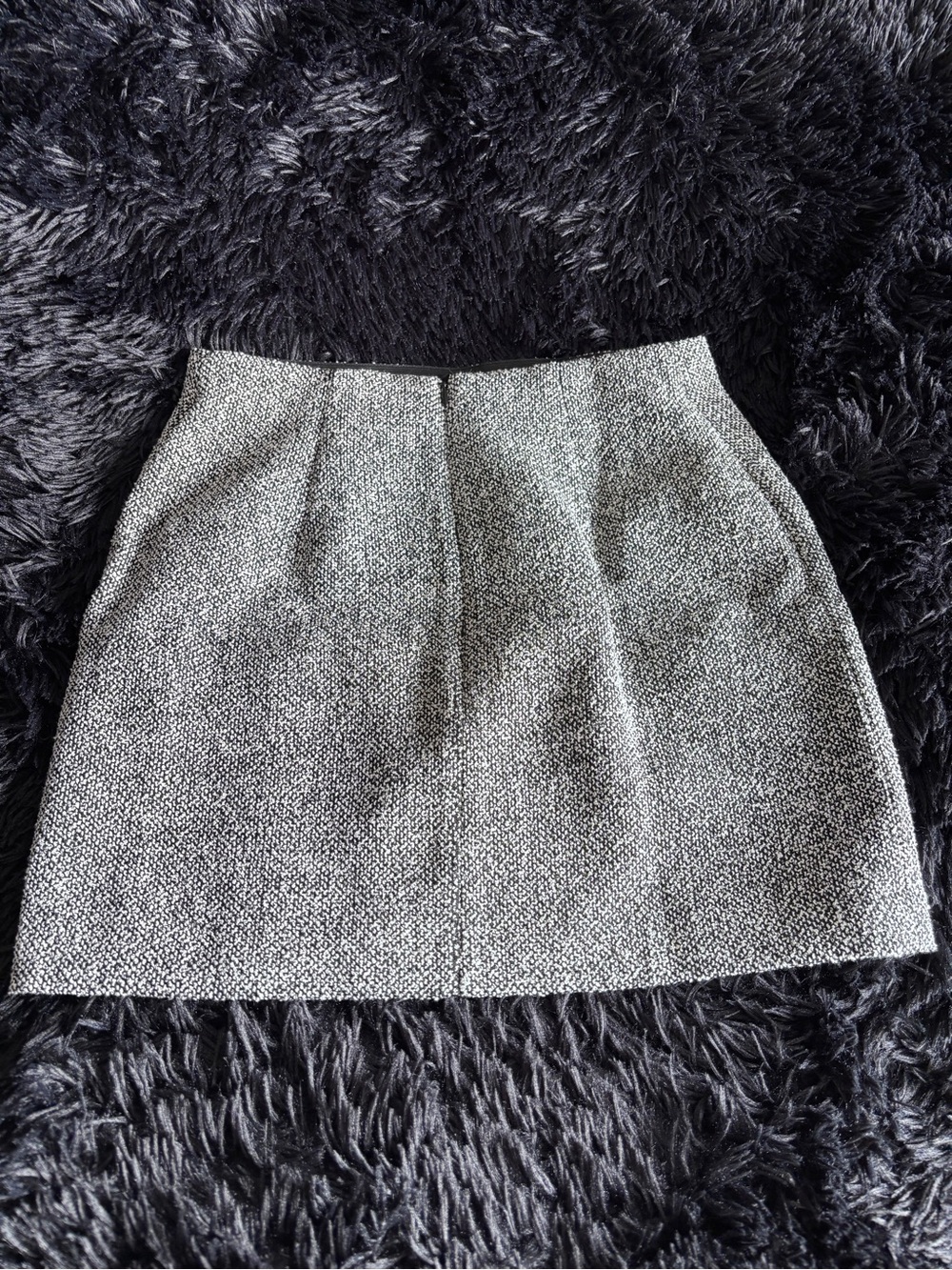 H&M Gray Tweed Mini Skirt